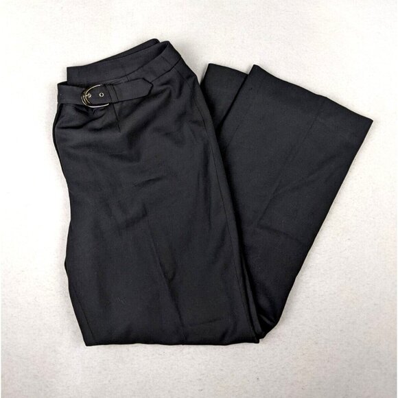 GIANNI PETITE - WOMEN'S BLACK WOOL BLEND DRESS PANTS - SIZE 14P - Picture 1 of 15